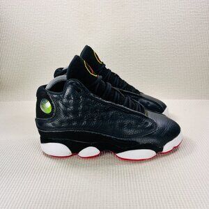 Nike Air Jordan 13 Retro GS Shoes Boys 5.5Y Black Playoffs Basketball DJ3003-062
